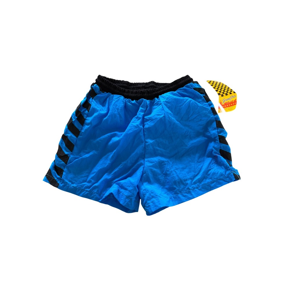 Vintage NWT Grand Prix Neon Surf Shorts Youth Boy 14 Nylon Swim Trunks Beach